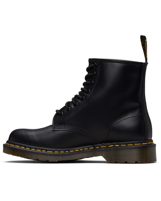 Dr. Martens Black 1460 Smooth Leather Lace Up Boots for men