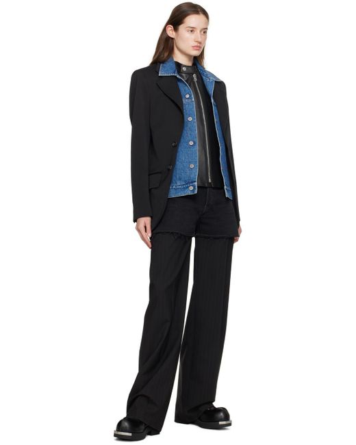 MM6 by Maison Martin Margiela Black & Blue Layered Blazer