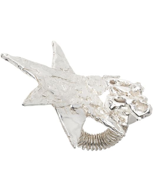 MASHA POPOVA White Rebekah Kosonen Bide Edition Monster Star Ring