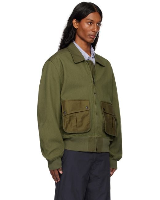 メンズ Maharishi Ssense限定 カーキ 6101 M42 フライト ボンバージャケット Green