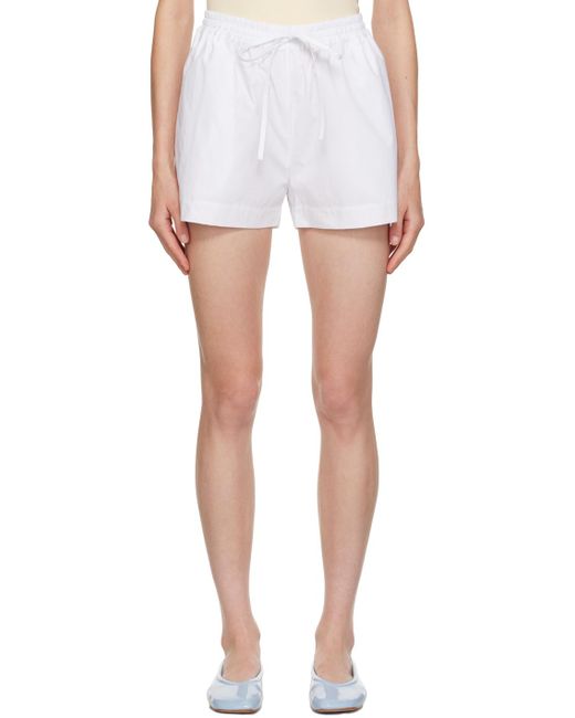 Matteau White Relaxed Shorts