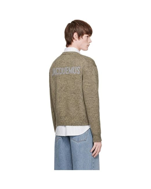 Jacquemus Green 'Le Moulin' Cardigan for men