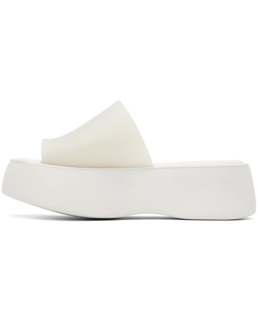 Melissa Black White Becky Platform Slides