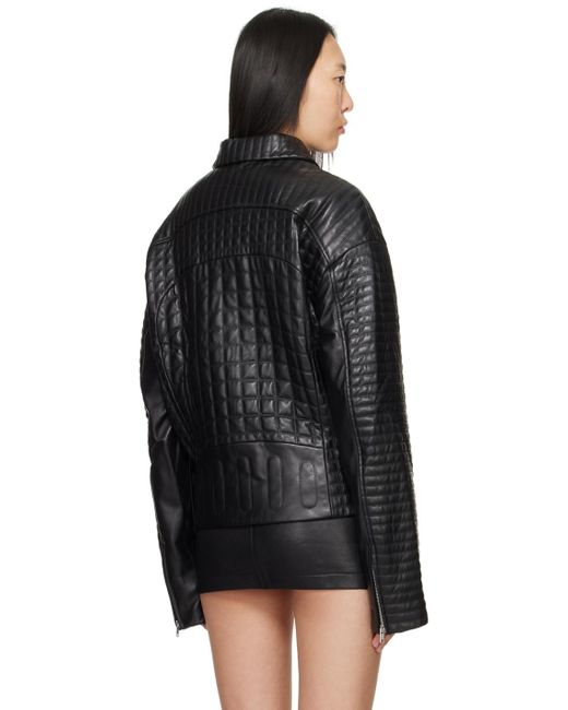 Miaou Black Rosa Leather Jacket