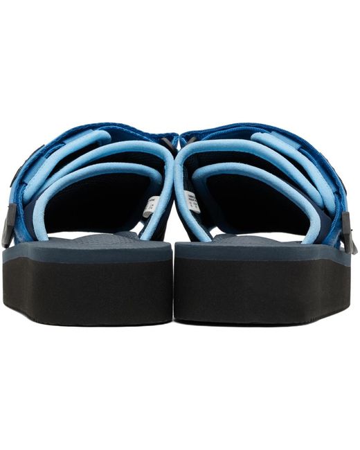 Sandales moto-po bleues Suicoke pour homme en coloris Black