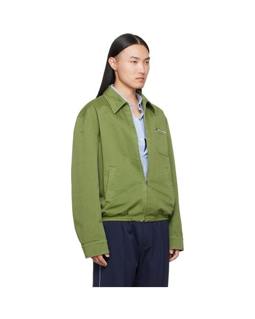 Marni Green Zip Jacket for men