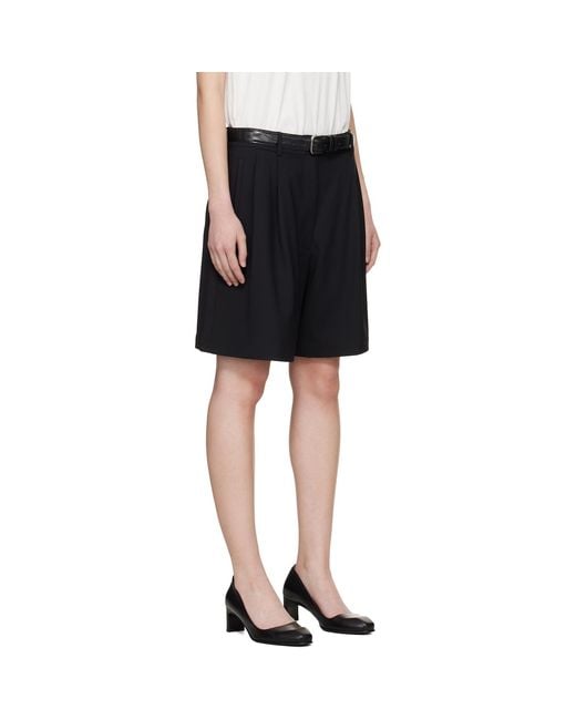 Cordera Black Tailored Bermuda Shorts