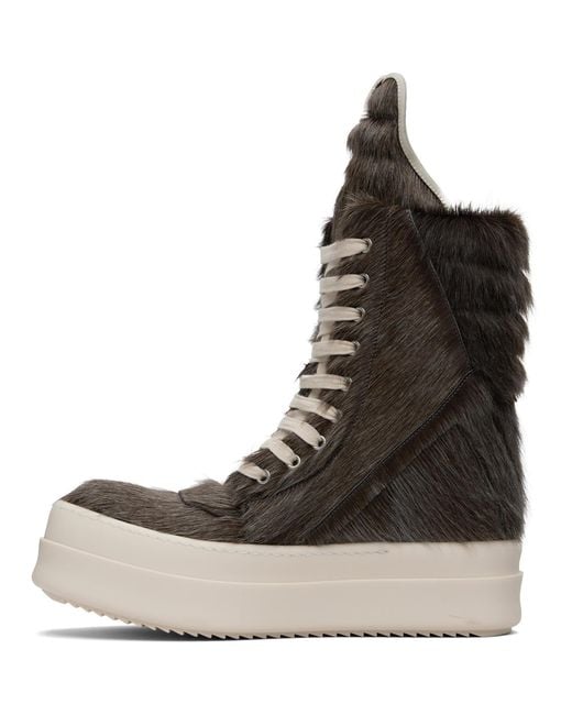 Rick Owens Brown Concordians Megageobaskets Sneakers for men