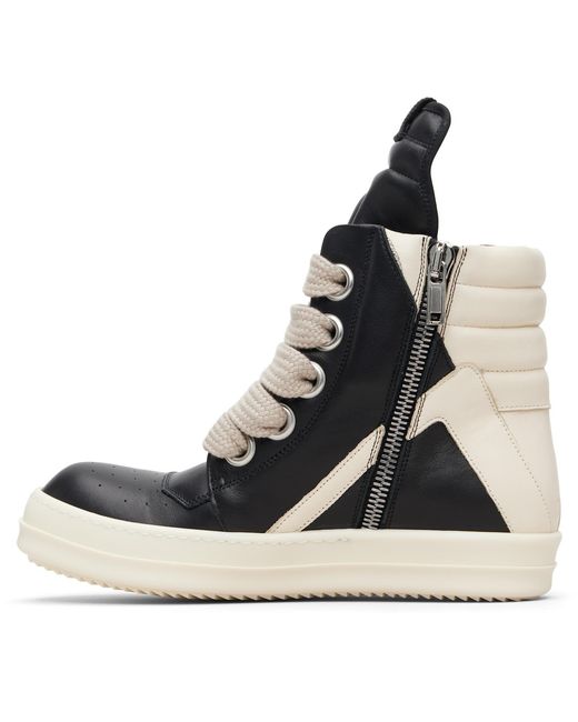 Rick Owens Blue Temple Jumbolace Geobasket Sneakers for men