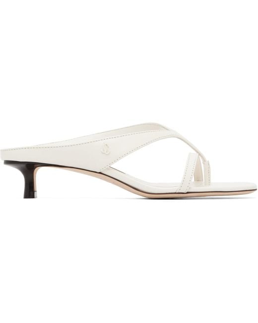 Jimmy Choo White Off- Emeri 35 Heeled Sandals