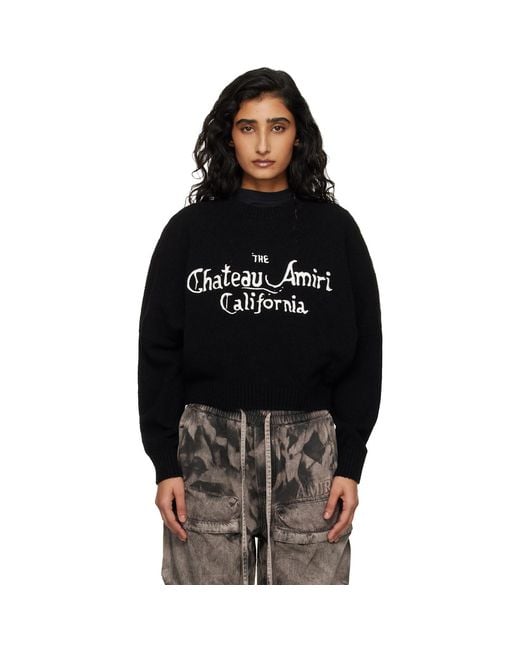 Amiri Black Chateau Sweater