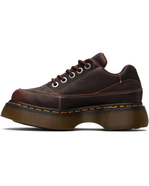 Dr. Martens Black Buzz 5-Eye Grizzly Leather Derbys