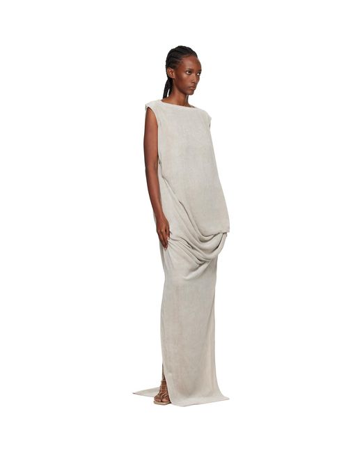 Rick Owens Black Off- Concordians Nouveau Maxi Dress