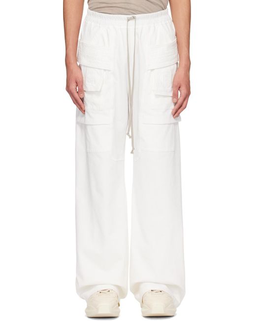 Rick Owens Multicolor Off-white Creatch Wide Cargo Pants for men