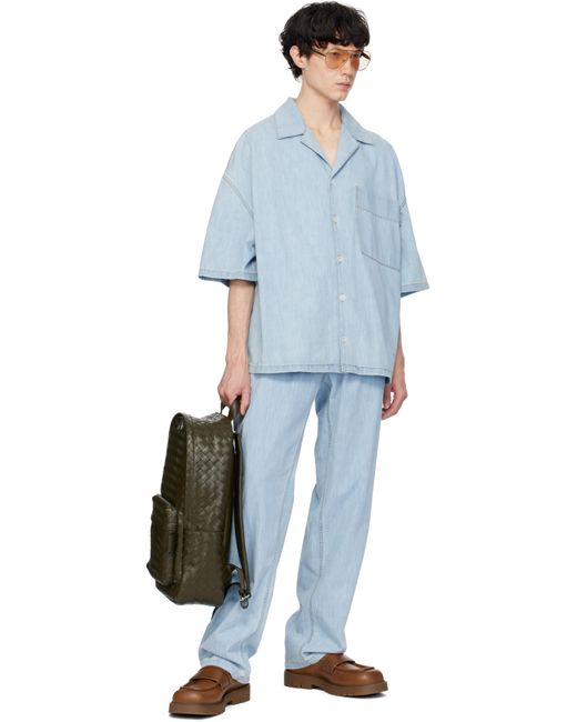 メンズ Bottega Veneta カーキ ミディアム Intrecciato バックパック Green