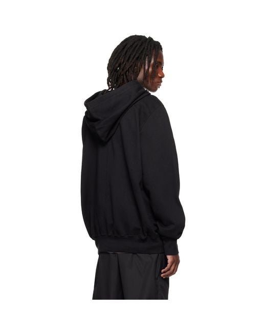Rick Owens Black Tower Oversized Hoodie for men