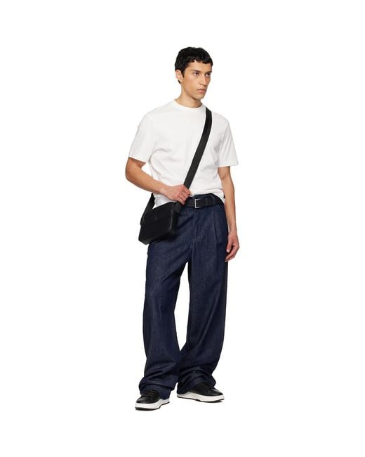 HUGO Black Logo Hardware Bag for men
