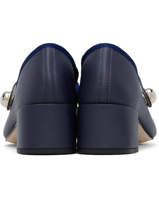 Chaussures À Talon De Style Charles Ix Fabienne Bleu Marine Repetto en coloris Blue