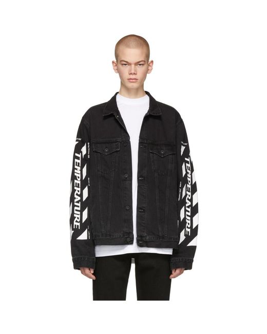 Off-White c/o Virgil Ssense Exclusive Denim Temperature Jacket for | Lyst