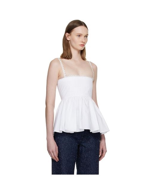 Jacquemus White 'the Traversin' Top