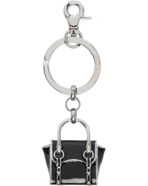 Porte-clés noir en métal à breloque de sac betty Vivienne Westwood en coloris Black