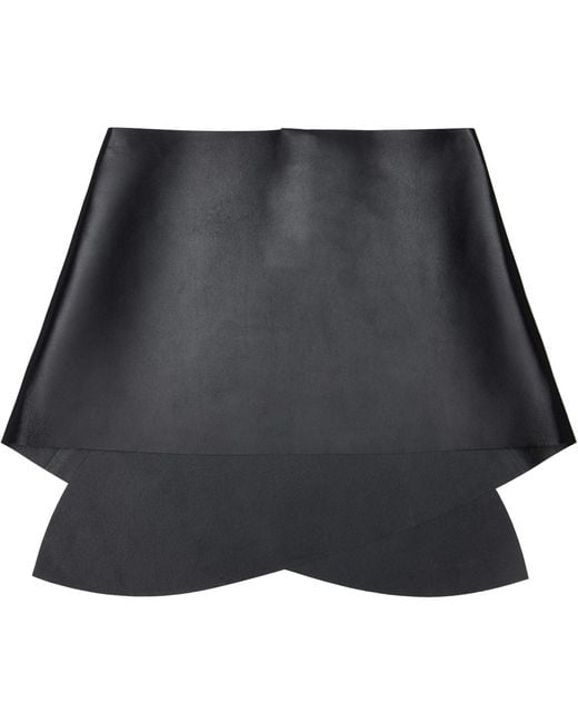 Givenchy Black Lamb Leather Scarf