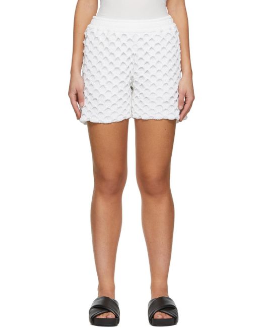 CFCL White Oriel Paper Shorts