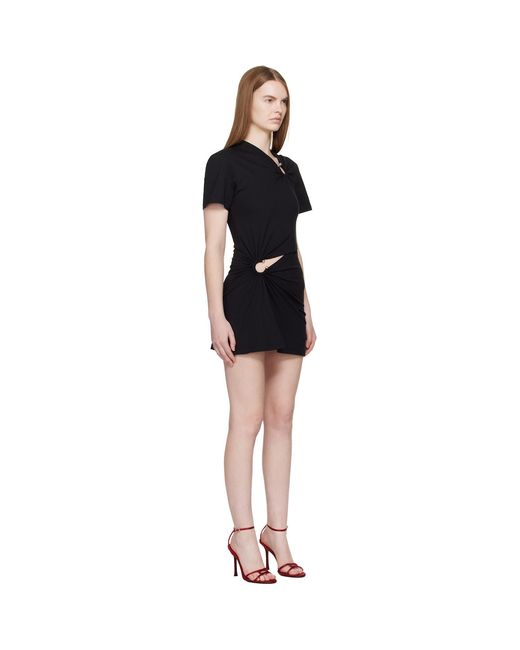 Rabanne Black Piercing Mini Dress
