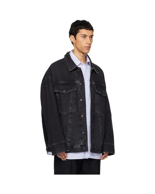 Agolde Black Wayne Denim Jacket for men
