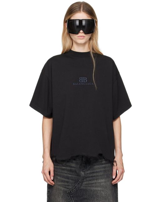 【BALENCIAGA】BB Classic Tシャツ Balenciaga BB Classic Balenciaga T-Shirt Medium Fit | Saks