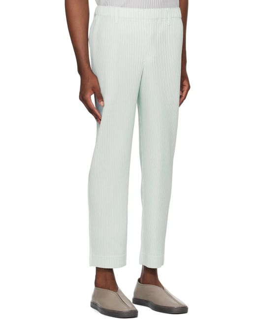 Homme Plissé Issey Miyake White Tailored Pleats 2 Trousers for men