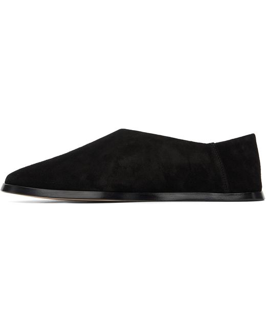 Fear Of God Black Slip On Loafers