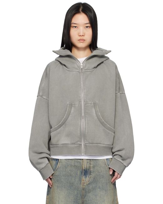 Entire studios Full Zip Hoodie in Grey | Lyst UK