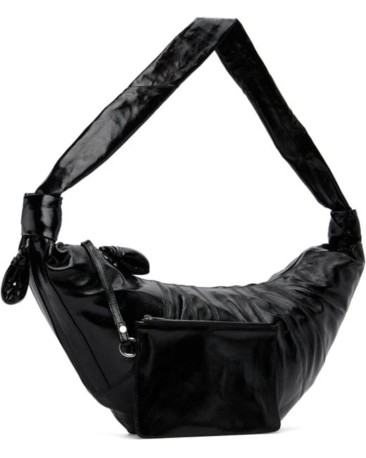 Lemaire Black Large Croissant Bag