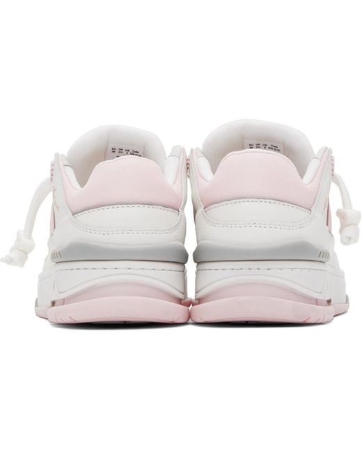 Axel Arigato Black White & Pink Area Lo Sneakers