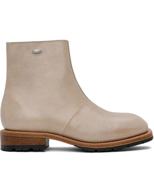 Our Legacy Black Taupe Engine Boots for men