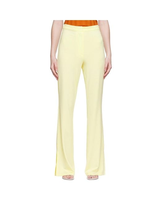 REMAIN Birger Christensen Yellow Jessie Trousers