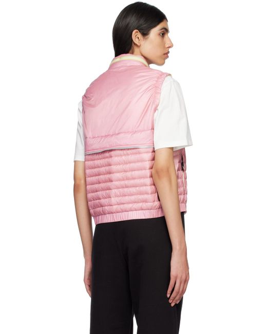 3 MONCLER GRENOBLE Pink Gumiane Down Vest