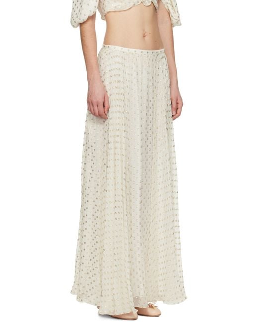 Chloé Multicolor Gathered Maxi Skirt