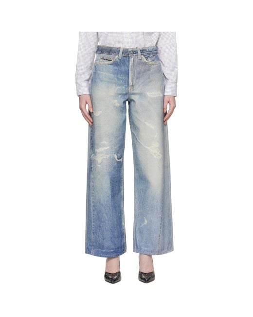 Our Legacy Blue Full Cut Jeans