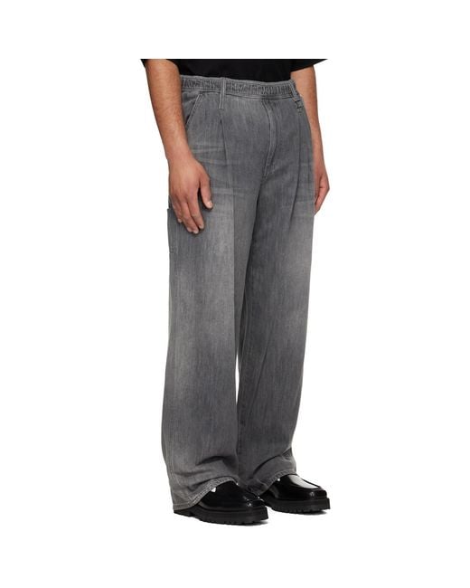 Wooyoungmi Black Lightweight Banding Jeans for men