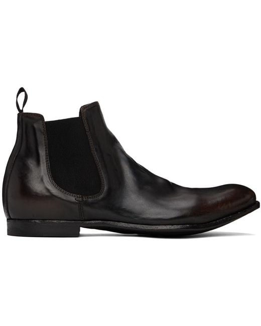 Officine Creative Black Stereo 016 Boots for men