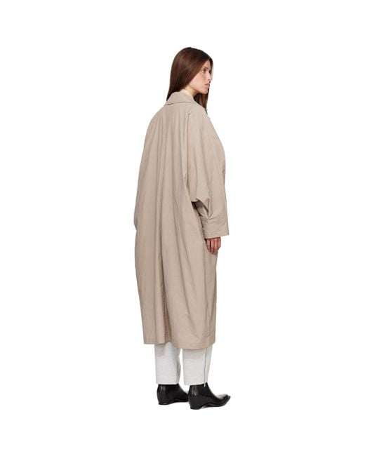 Cordera Natural Batwing Trench Coat