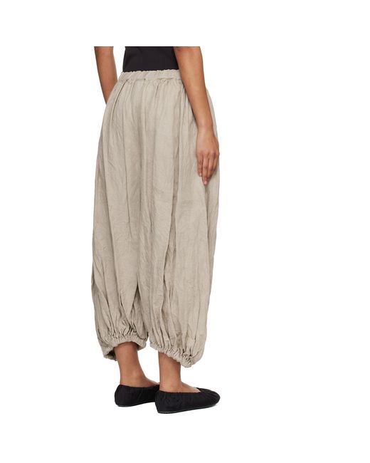 Comme des Garçons Multicolor Linen Herringbone Garment Treated Trousers