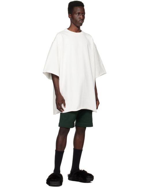 Dries Van Noten Black Green Drawstring Shorts for men
