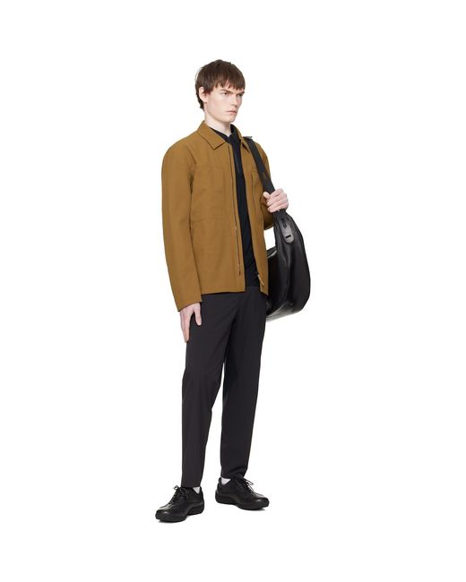 Veilance Brown Mionn Softshell Overshirt for men