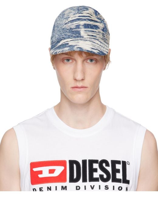 DIESEL White C-Assidy Cap for men