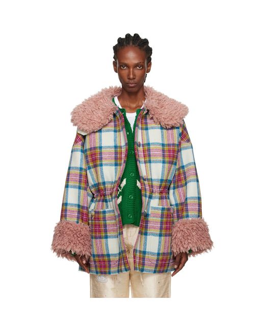 Caro Editions Multicolor Harris Tweed Connie Coat