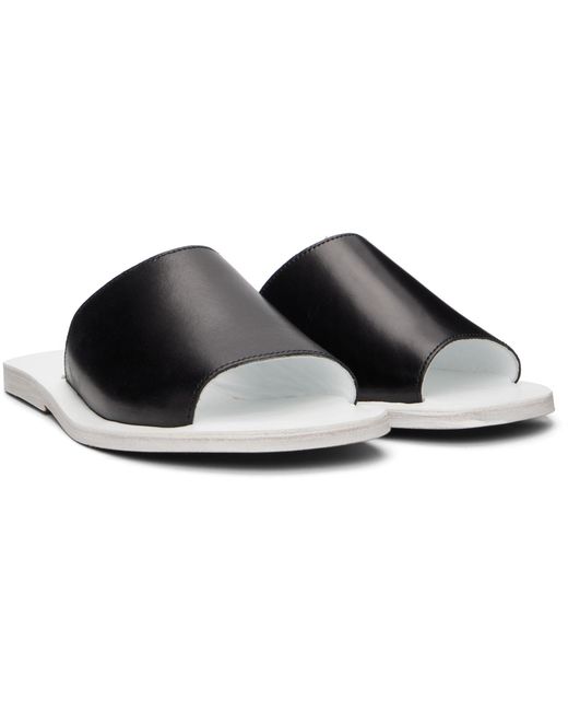 Rier Black Leather Sandals