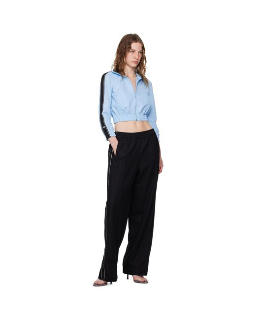 T By Alexander Wang Blue Logo Tape Track Jacket